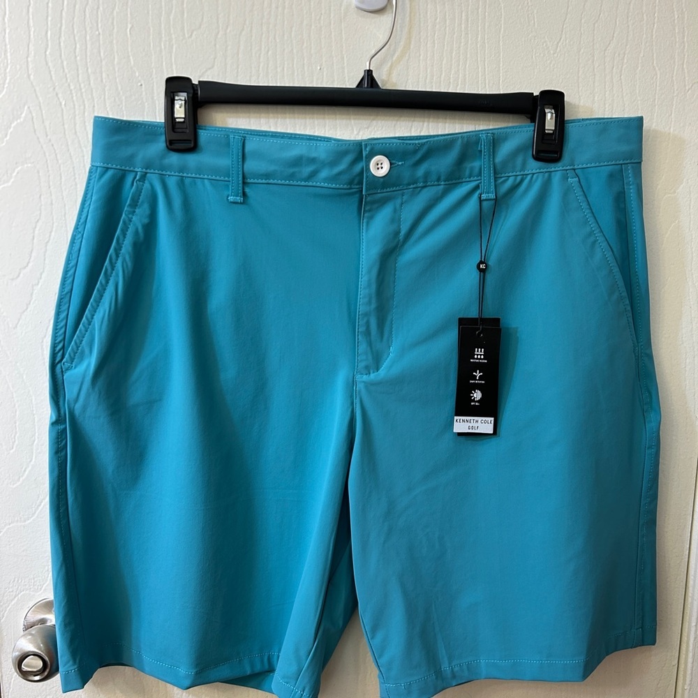 Kenneth Cole Men’s Nylon Golf Shorts UPF 50+, Stretch, Moisture Wicking, Size 40